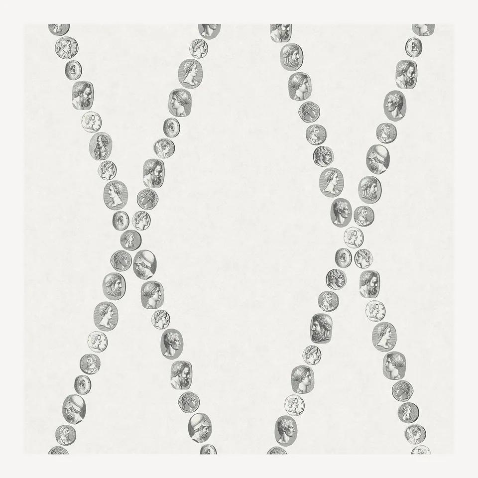 fornasetti-cammei-tapete-rolle-52cm-x-10m-kameen image 1