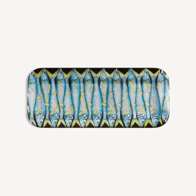 atelier-fornasetti-sardine-tablett-rund-lackiert image 1