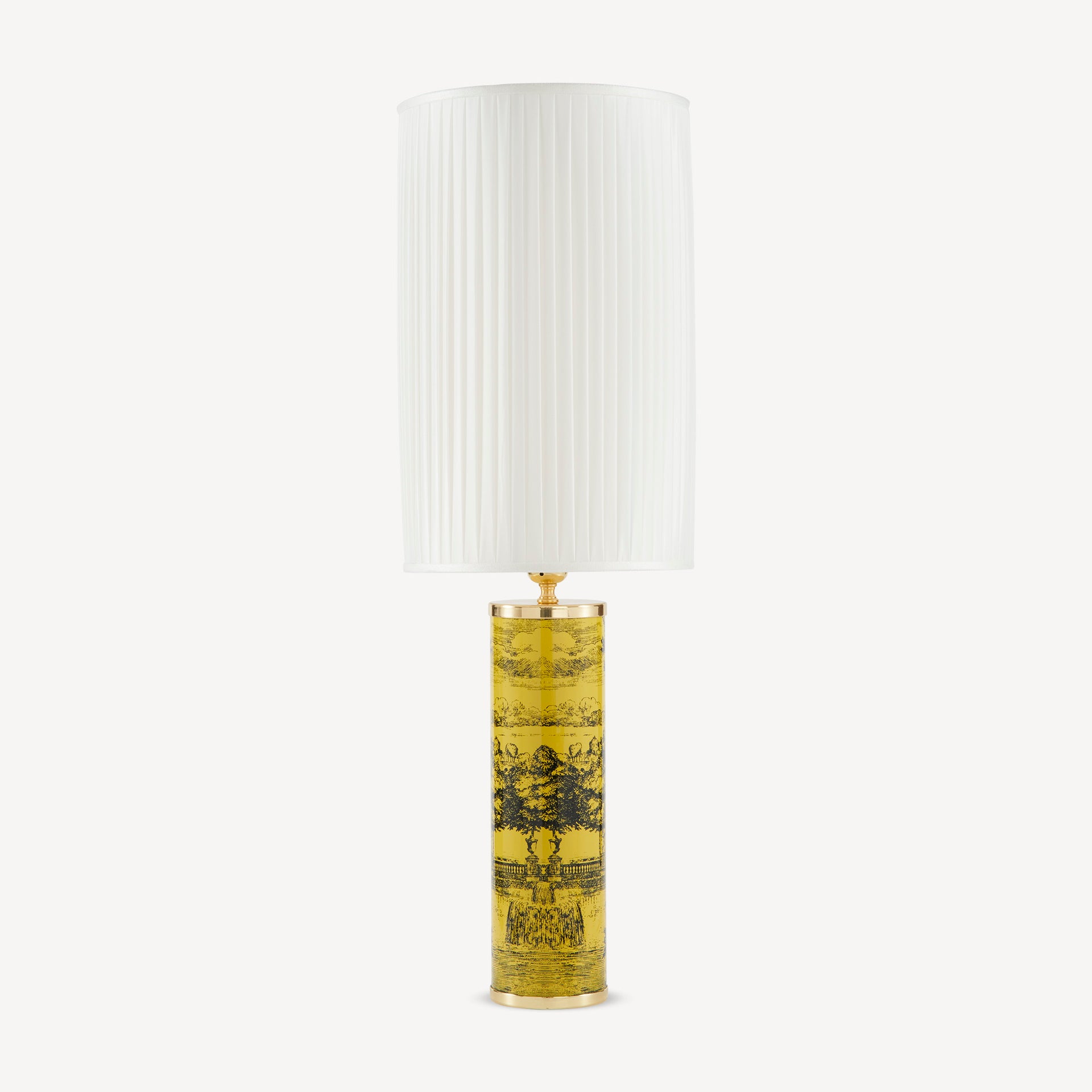 fornasetti-lampenschirm-zylindrisch-plissiert-stoff-5 image 1