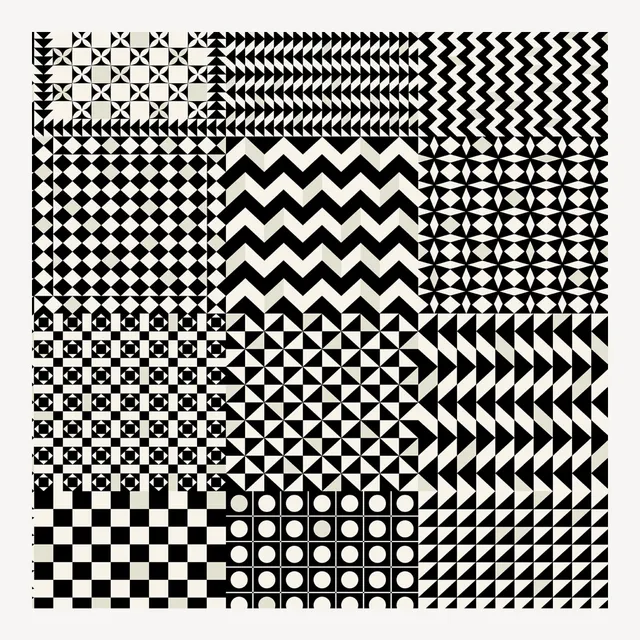 atelier-fornasetti-geometrico-tapete-schwarz-wei-52-cm-x-10-m image 1