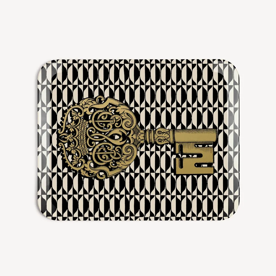 fornasetti-chiavi-losanghe-tablett-rechteckig-holz image 1