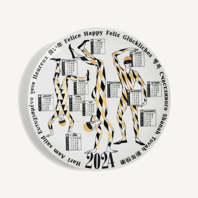 atelier-fornasetti-calendar-plate-2024-teller-harlekin image 1