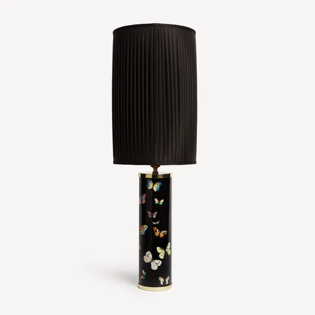 fornasetti-lampenschirm-zylindrisch-plissiert-stoff-4 image 1