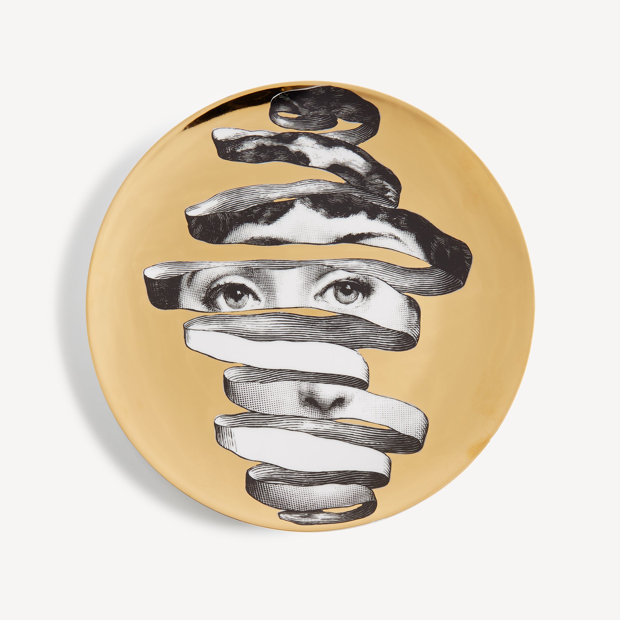 atelier-fornasetti-tema-e-variazioni-wandteller-n-297-porzellan-gold image 1