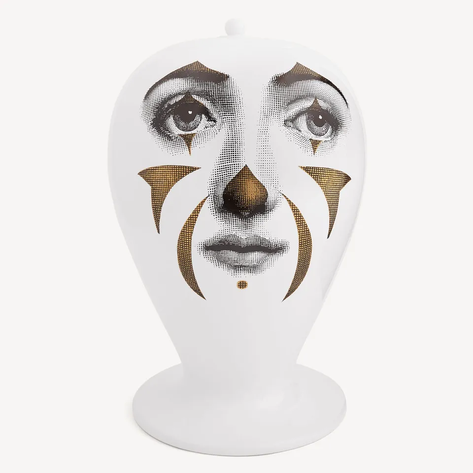 fornasetti-tema-e-variazioni-clown-maxi-vase-keramik-gesicht image 1