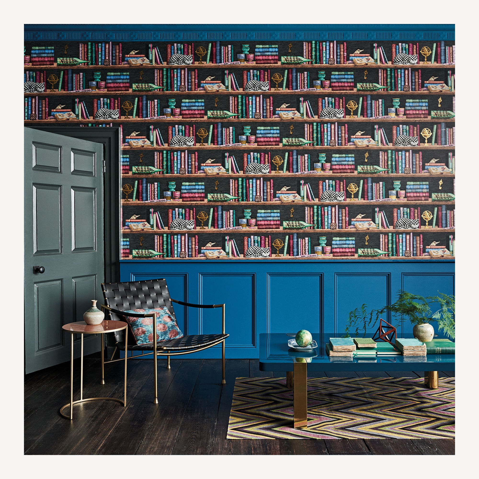 atelier-fornasetti-libreria-tapete-10m-bibliothek image 4
