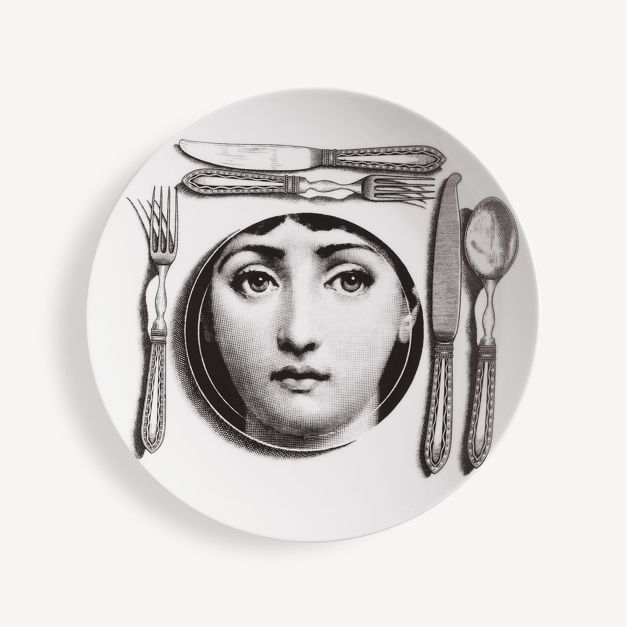 fornasetti-tema-e-variazioni-n-203-wandteller-porzellan-gesicht image 1