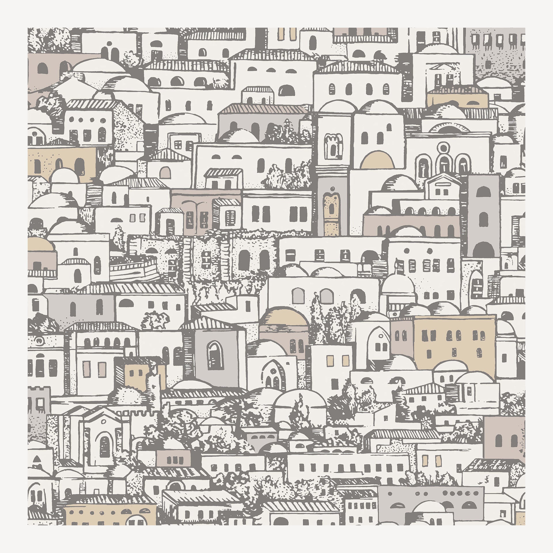 fornasetti-mediterranea-tapete-52cm-x-10m-metallic image 1