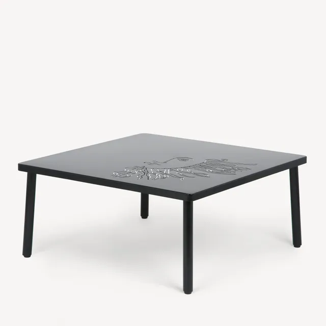 fornasetti-solitario-outdoor-tisch-sole-metall-schwarz image 1