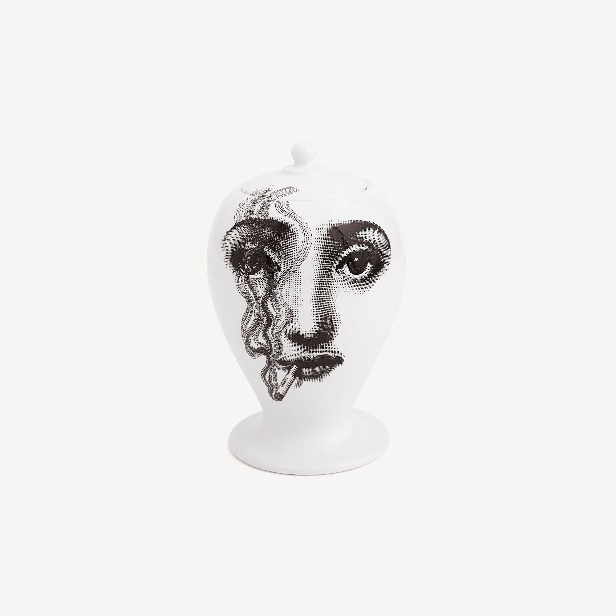 fornasetti-il-fumo-fa-male-vase-keramik-gesicht image 1
