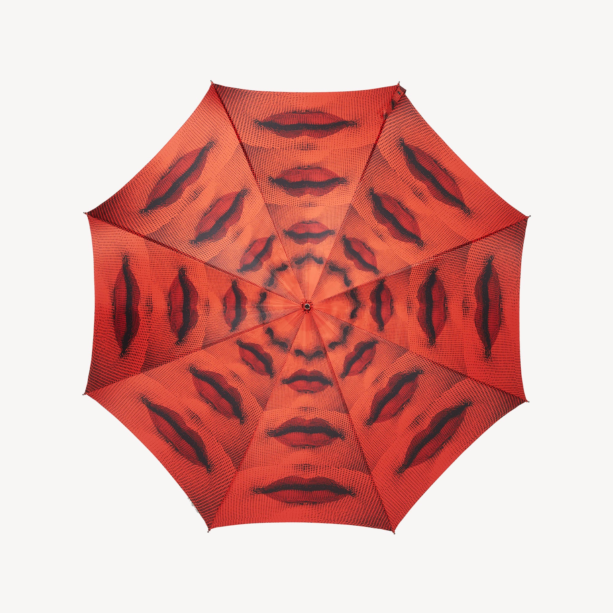 fornasetti-bocche-regenschirm-holzgriff-mit-lippen-motiv image 2