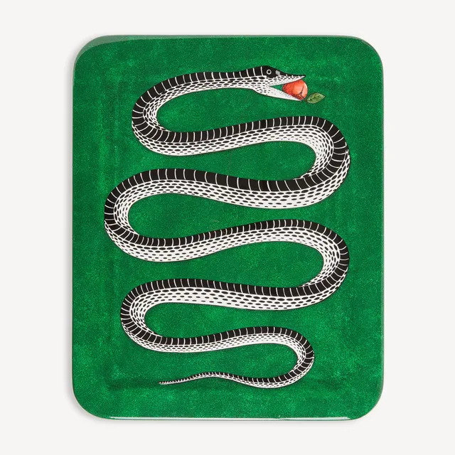 fornasetti-serpente-tablett-porzellan-schlange-deko image 1