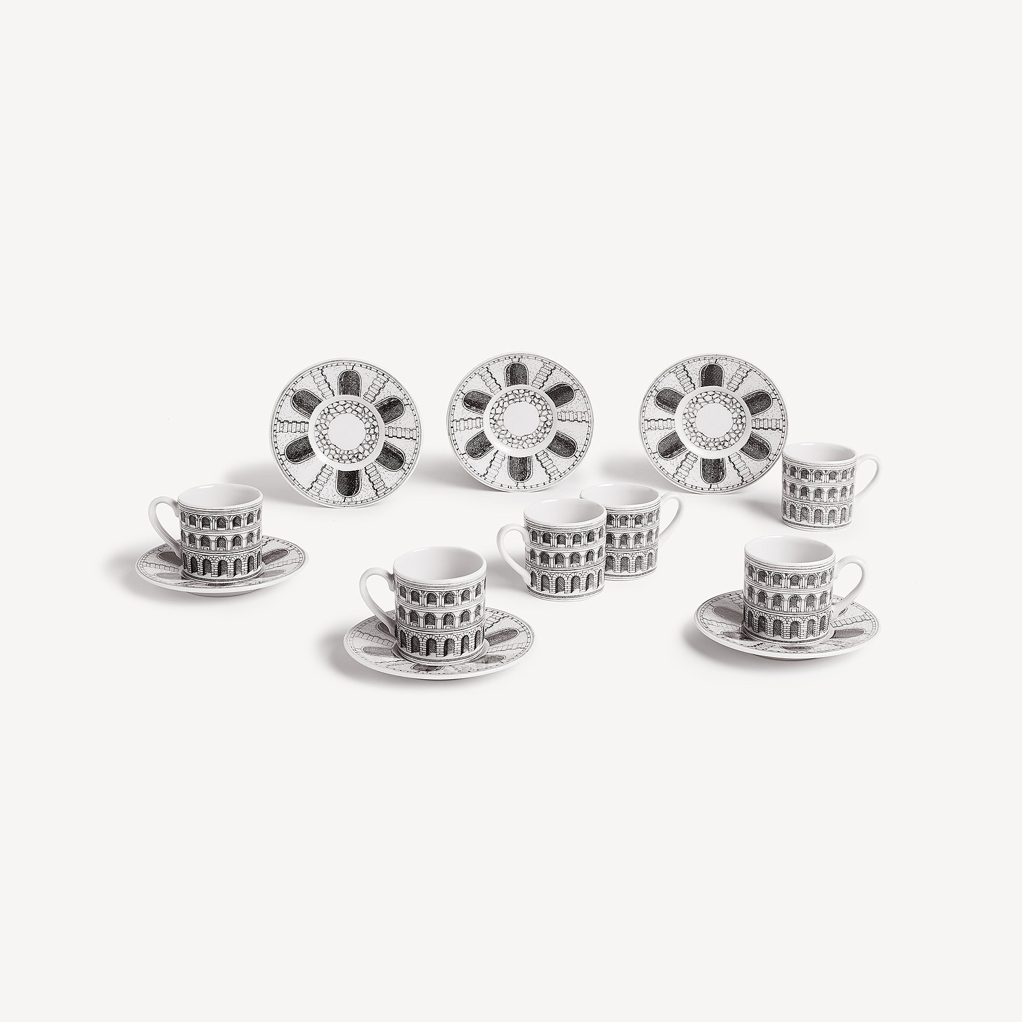 fornasetti-architettura-espressotassen-6er-set-porzellan image 1