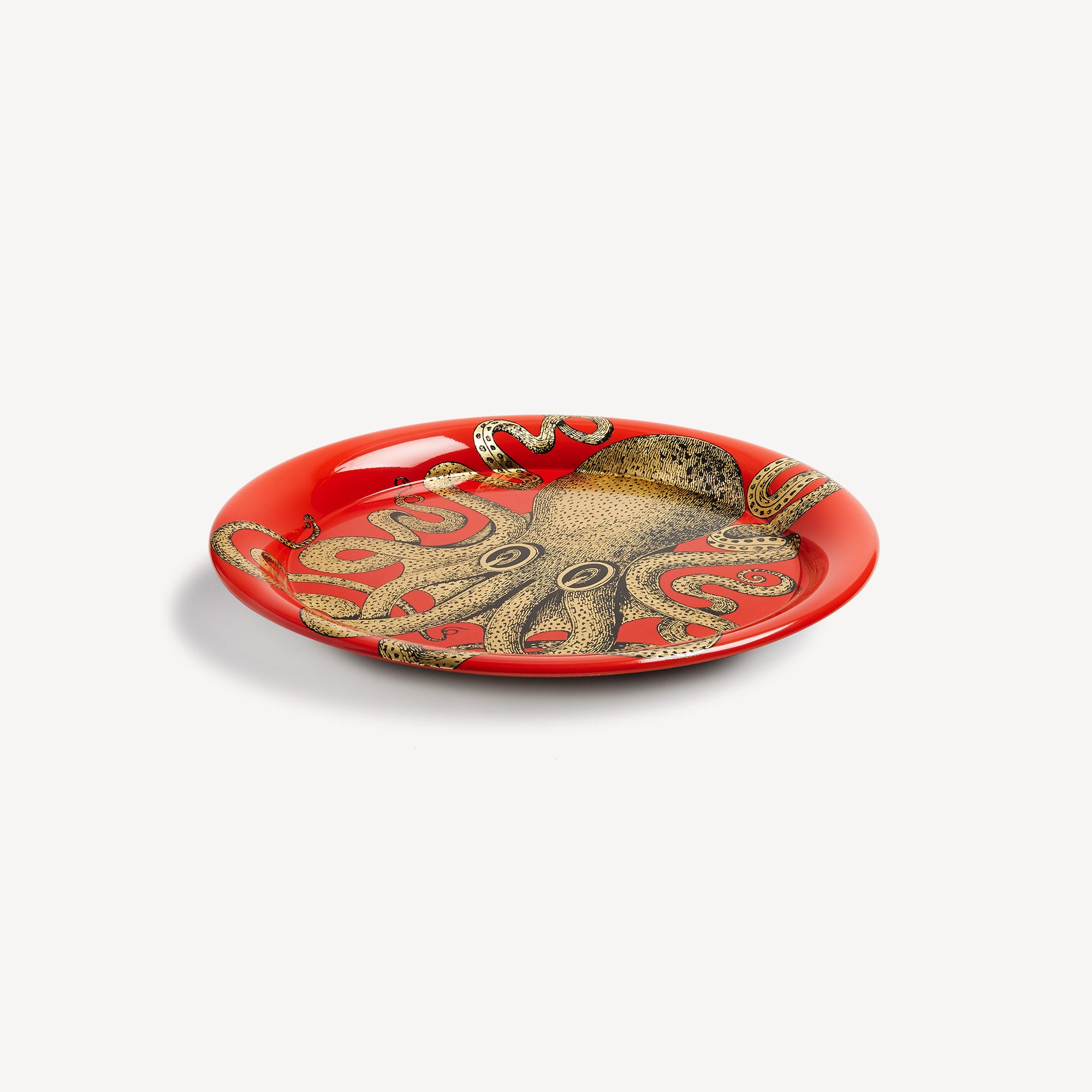 fornasetti-polipo-tablett-rund-porzellan-oktopus-gold image 2