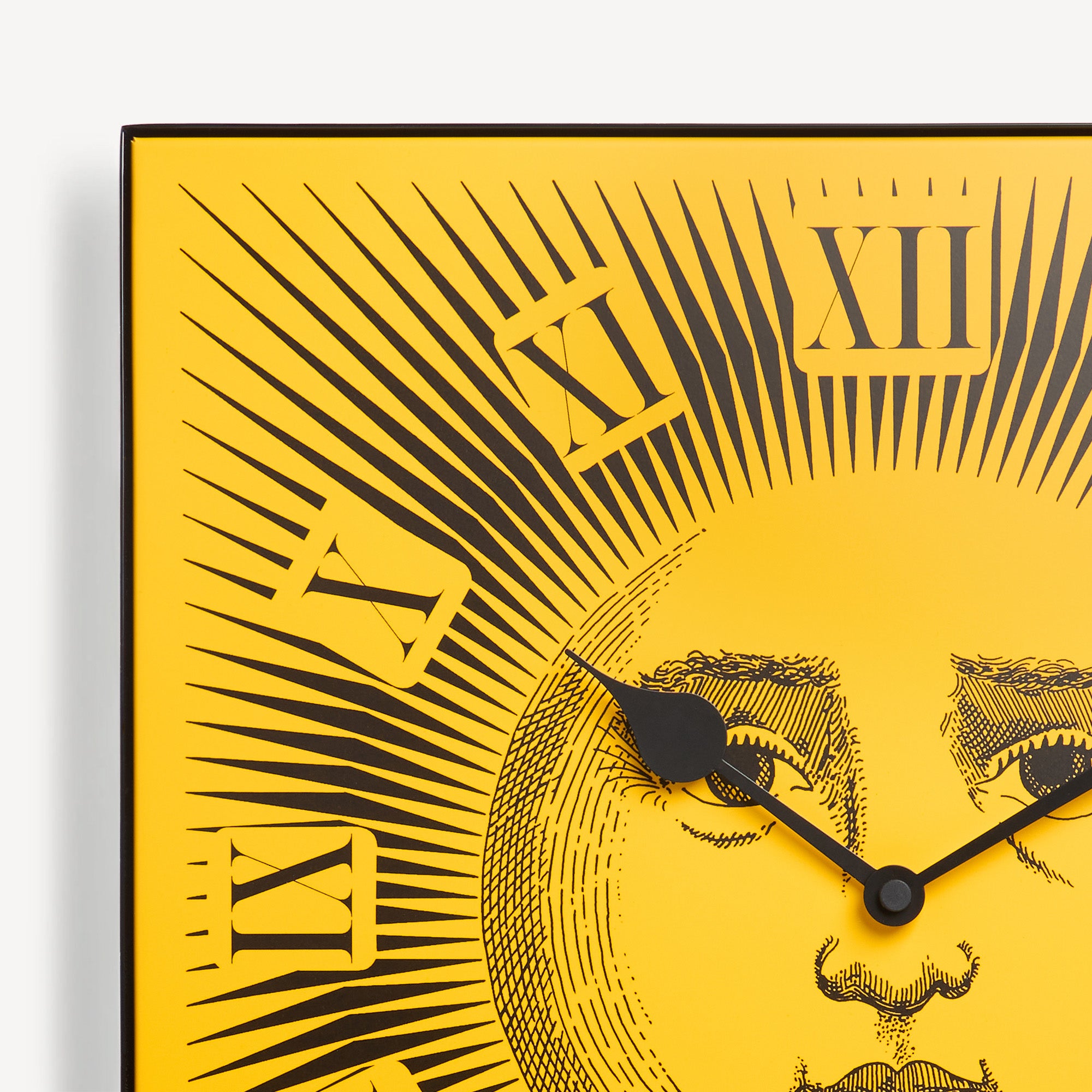 fornasetti-sole-wanduhr-metall-sonne-lautlos image 2