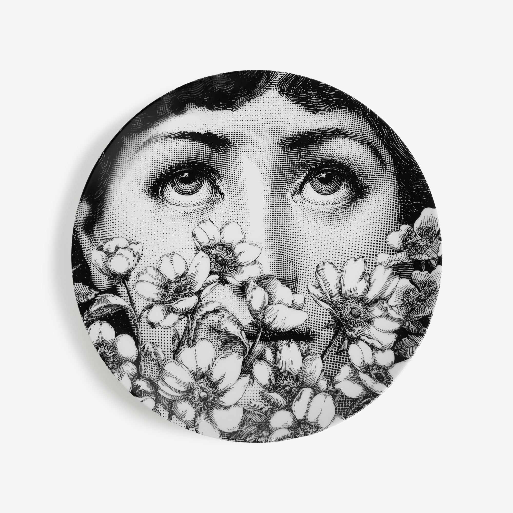 fornasetti-tema-e-variazioni-n-410-wandteller-blumen-porzellan image 1