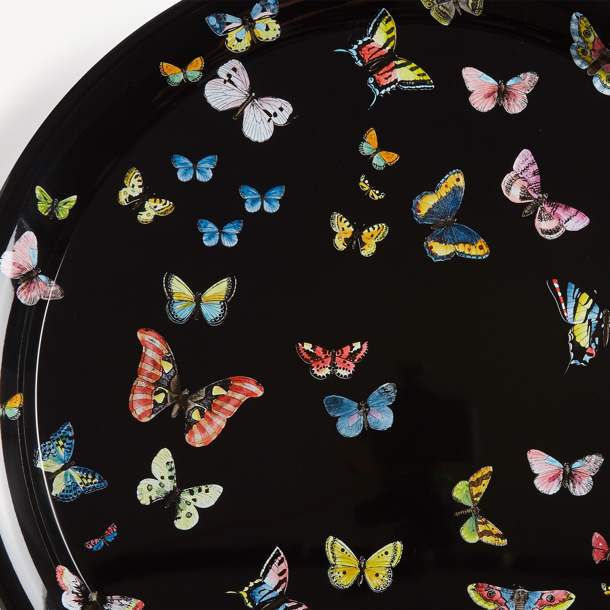 fornasetti-tray-farfalle-tablett-rund-schmetterlinge-bunt image 4