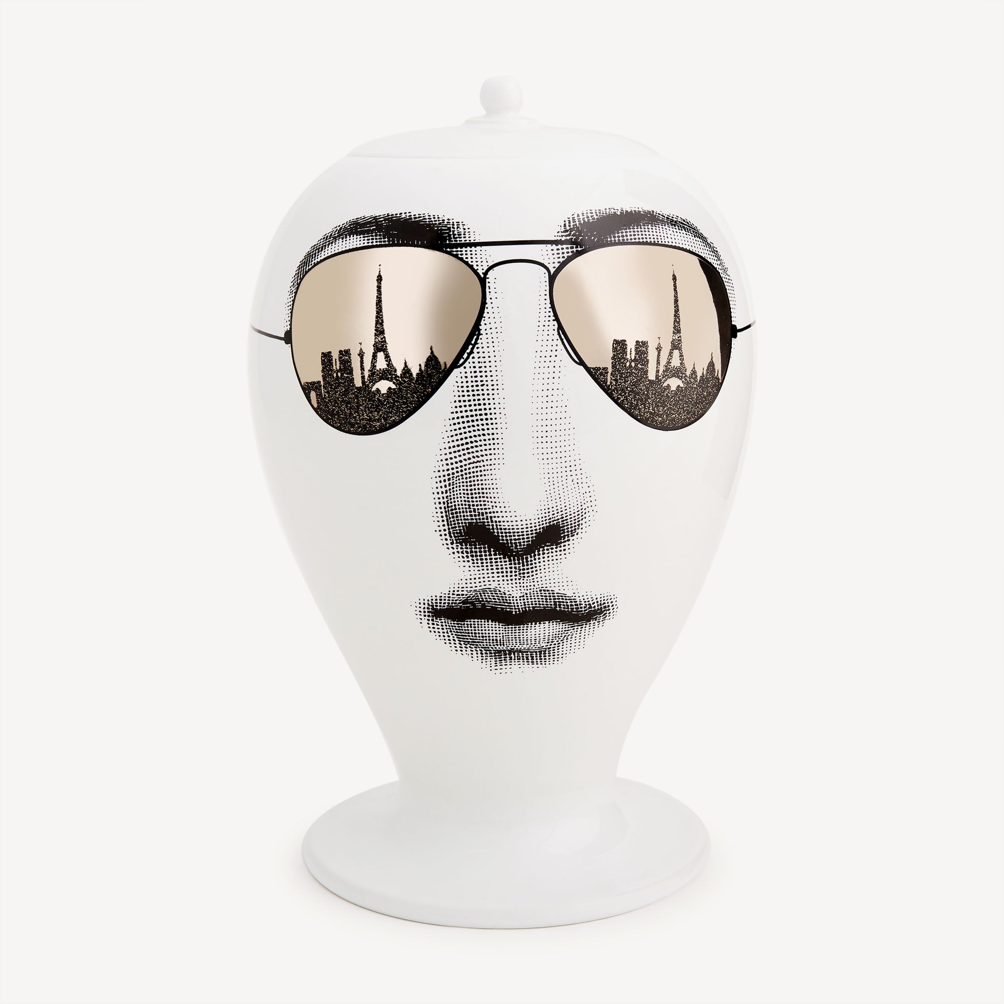 fornasetti-paris-tour-vase-keramikvase-handdekoriert image 1