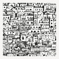 fornasetti-mediterranea-tapete-stadtmuster-metallic image 4