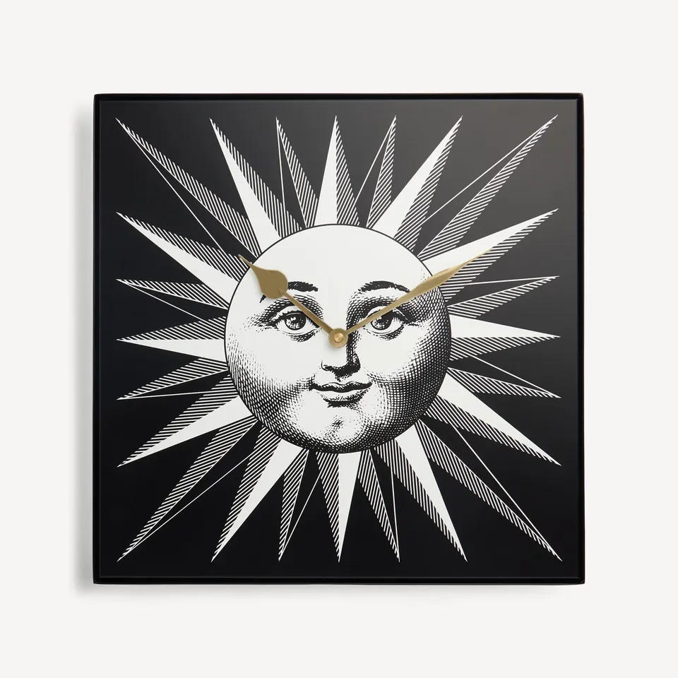 fornasetti-grande-sole-wanduhr-metall-sonne-lautlos image 1