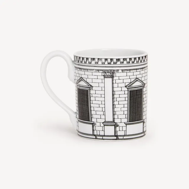 atelier-fornasetti-architettura-mug-porzellantasse-handdekoriert image 1