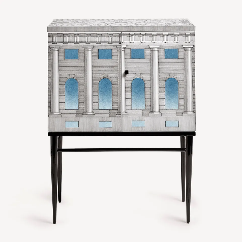 fornasetti-architettura-celeste-kommode-klein-holz-handbemalt image 1