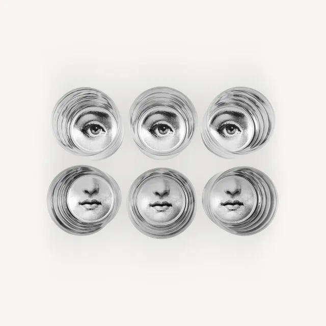 fornasetti-occhio-e-bocca-gl-ser-6er-set-wassergl-ser image 1