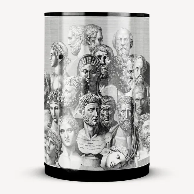 fornasetti-teste-antiche-hohe-konsole-holz-lackiert image 1