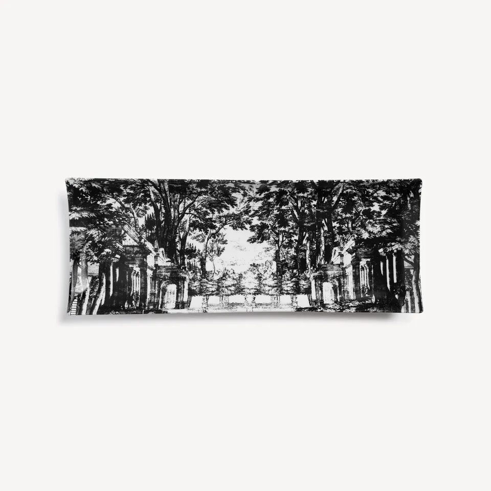 fornasetti-giardino-settecentesco-tablett-rechteckig-porzellan-handbemalt image 1