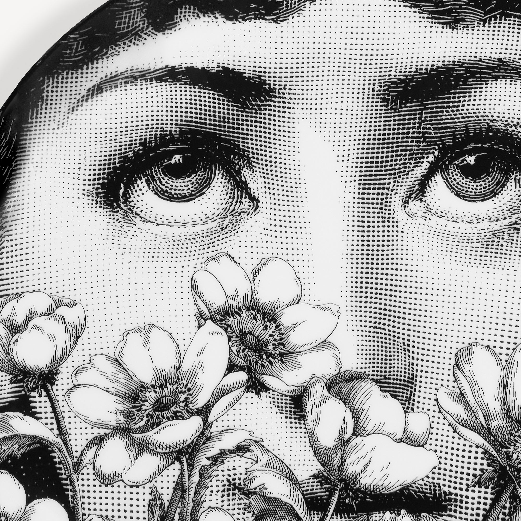 fornasetti-tema-e-variazioni-n-410-wandteller-blumen-porzellan image 4