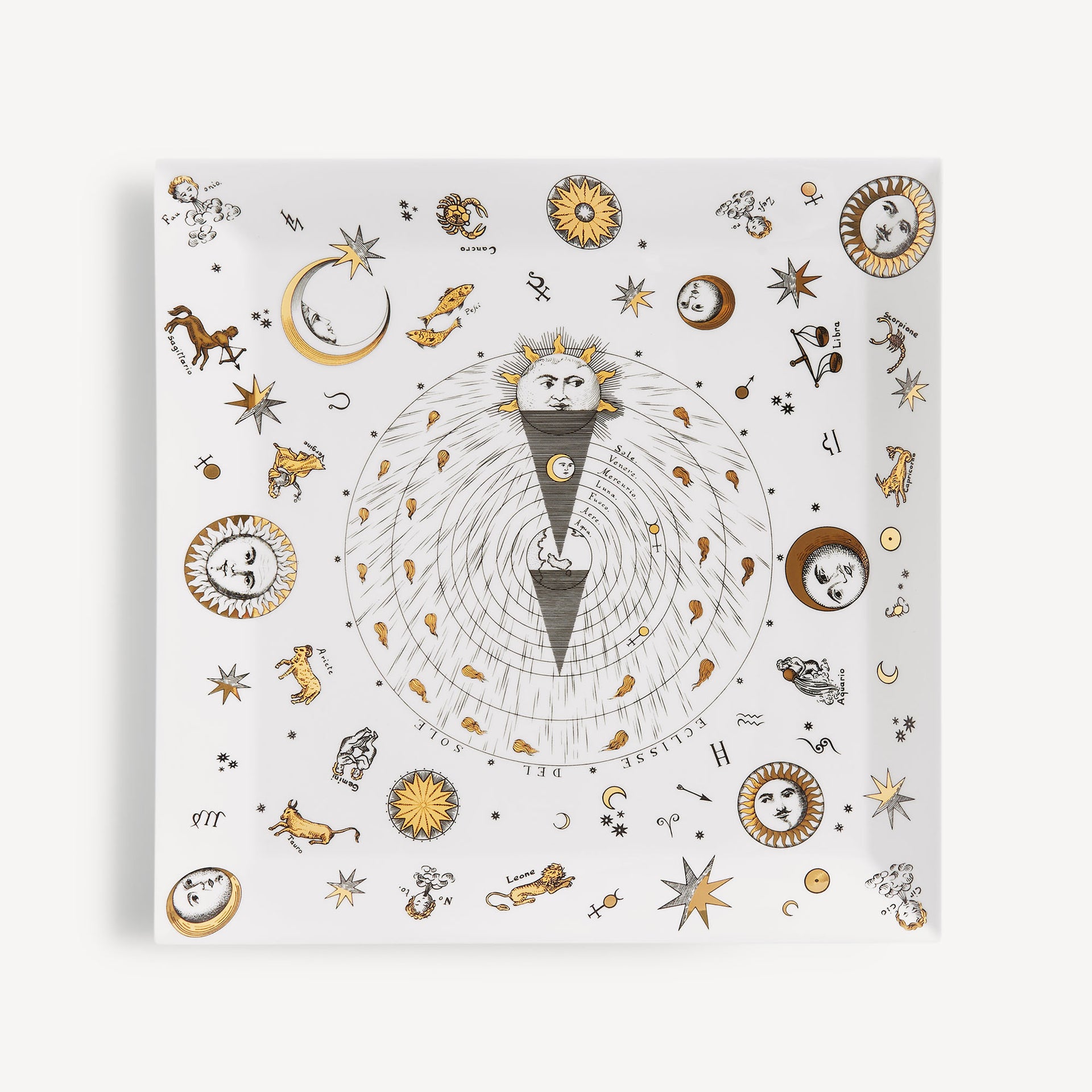 fornasetti-astronomici-tablett-mit-gold-sternzeichen image 1
