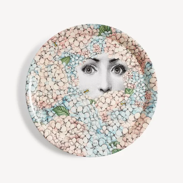 fornasetti-ortensia-tablett-rund-lackiert-hortensie-lina image 1