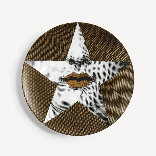 fornasetti-tema-e-variazioni-n-399-wandteller-gold-gesicht image 1