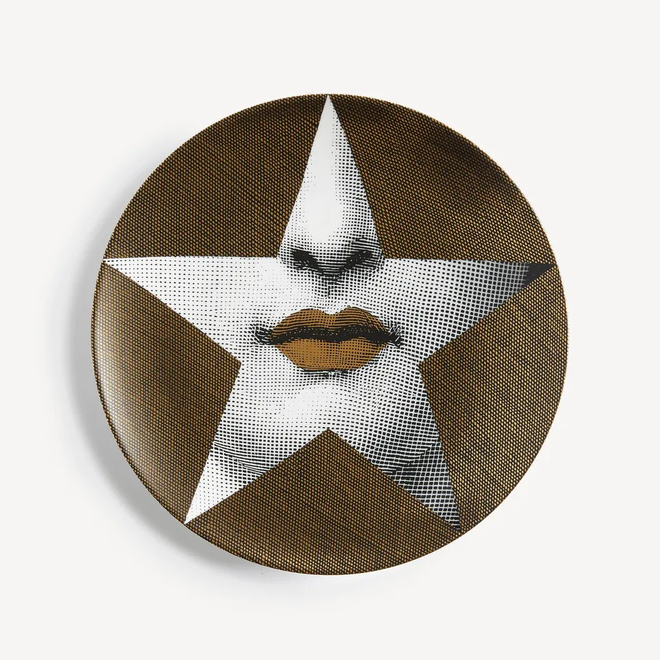 fornasetti-tema-e-variazioni-n-399-wandteller-gold-gesicht image 1