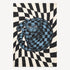 atelier-fornasetti-high-fidelity-plaid-seide-katze-blau image 2