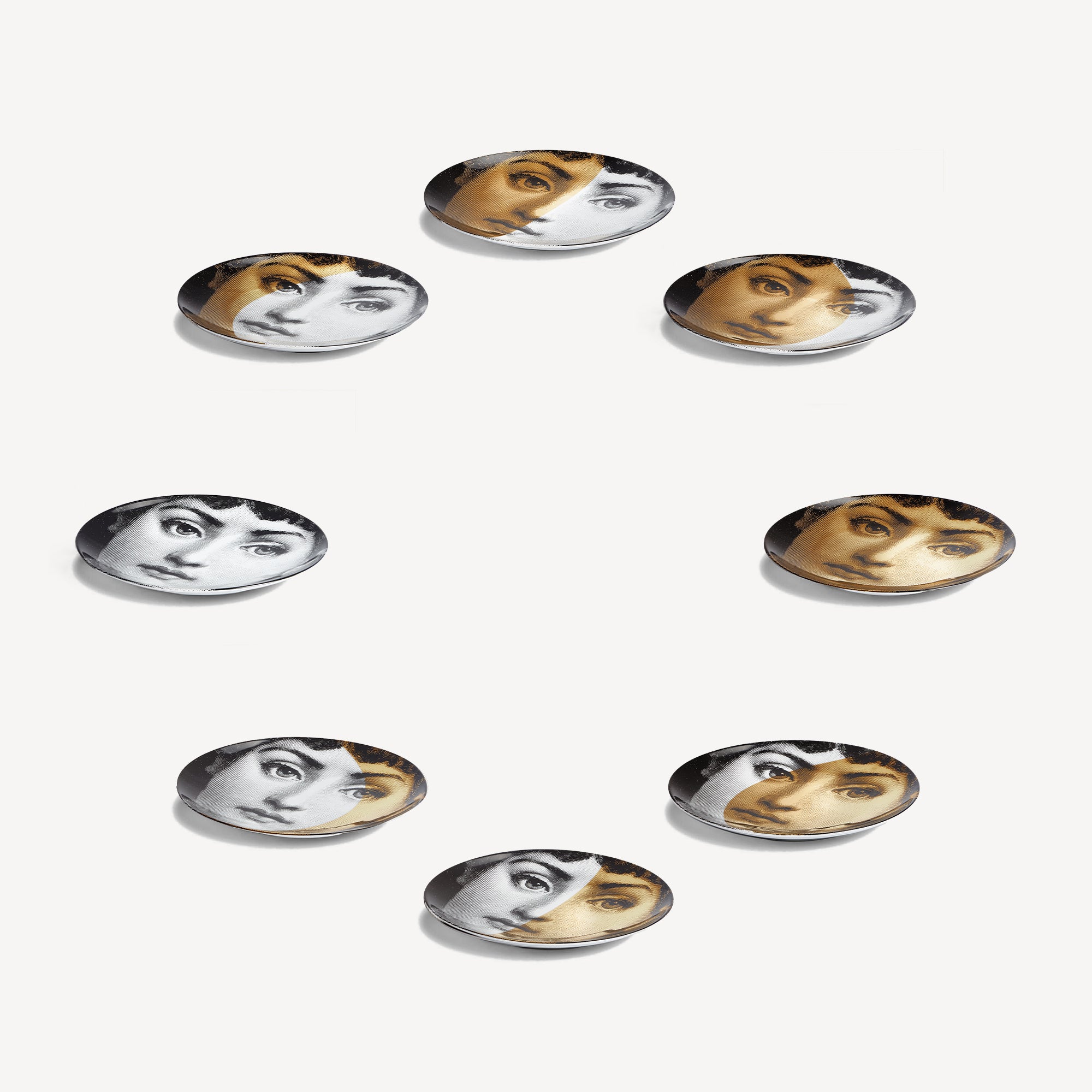 atelier-fornasetti-teller-set-fasi-lunari-8-porzellanteller image 2