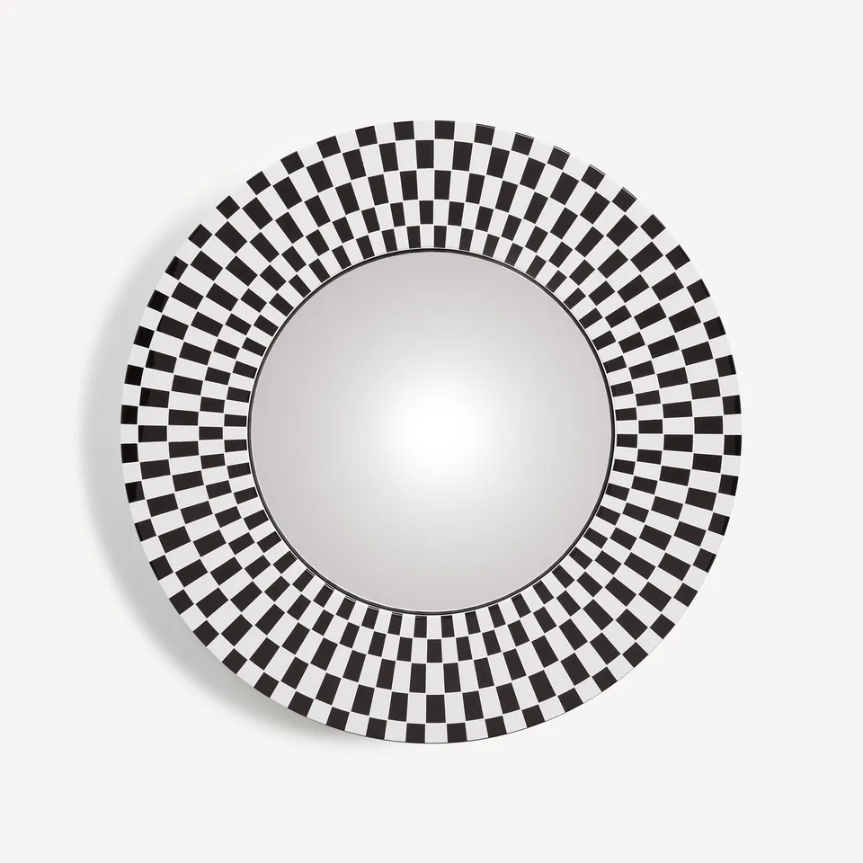 fornasetti-egocentrismo-spiegel-konvex-holzrahmen image 1