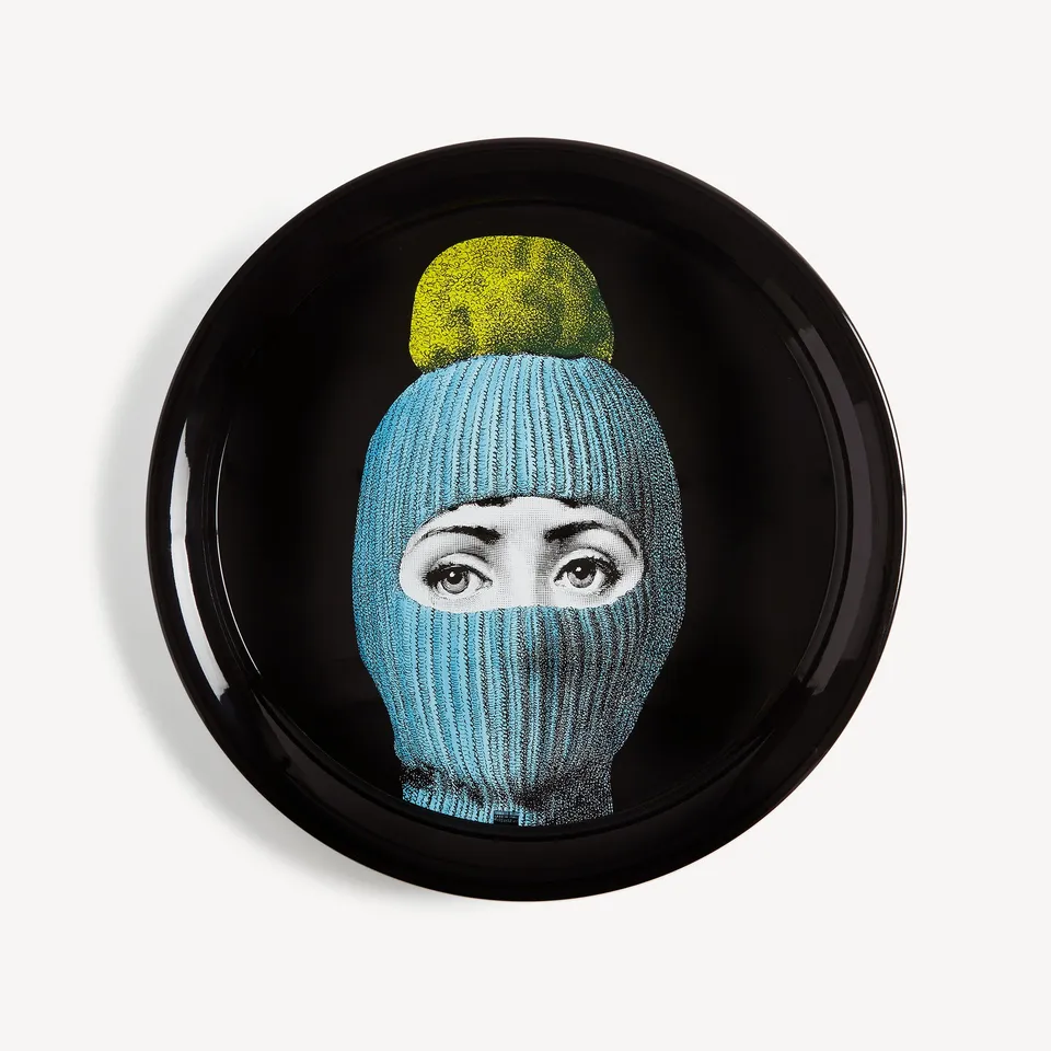 fornasetti-lux-gstaad-tablett-rund-schwarz-lackiert image 1