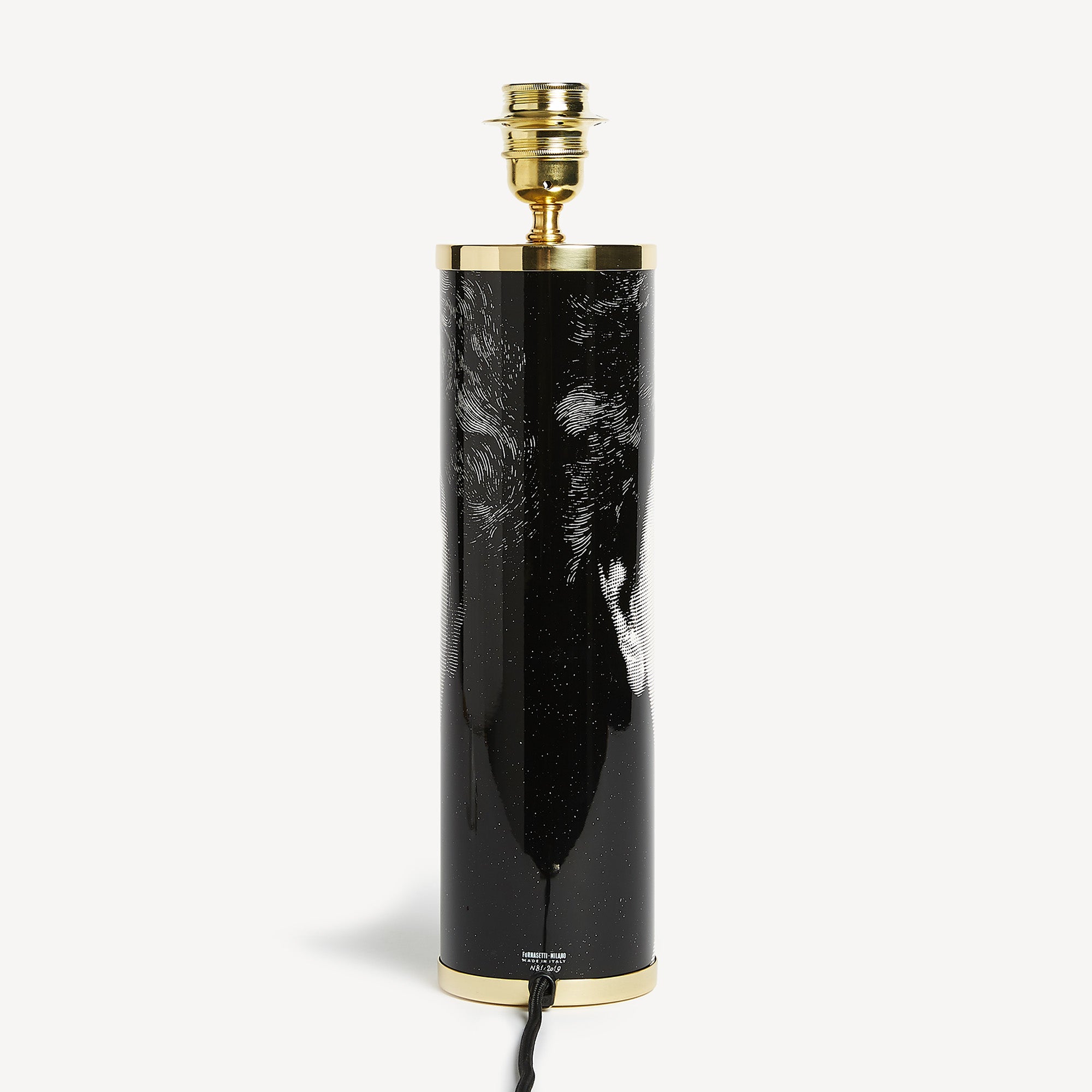 fornasetti-viso-lampenfu-zylindrisch-metall-gesicht image 3