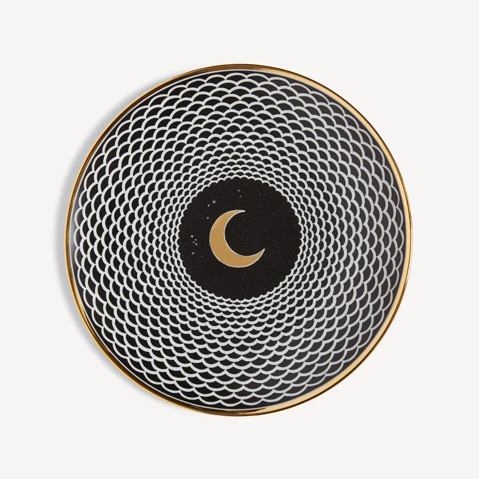 fornasetti-lunocentrica-teller-porzellan-mond-gold image 1
