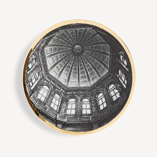 fornasetti-cupola-salute-venezia-teller-porzellan-gold image 1