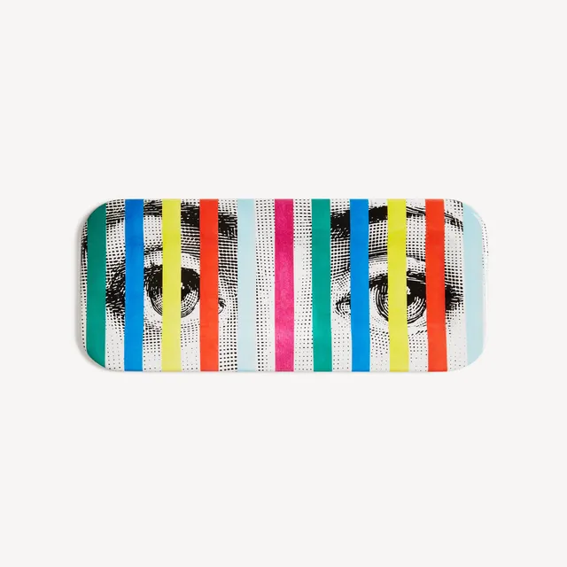 atelier-fornasetti-face-stripes-tablett-deko-rechteckig image 1