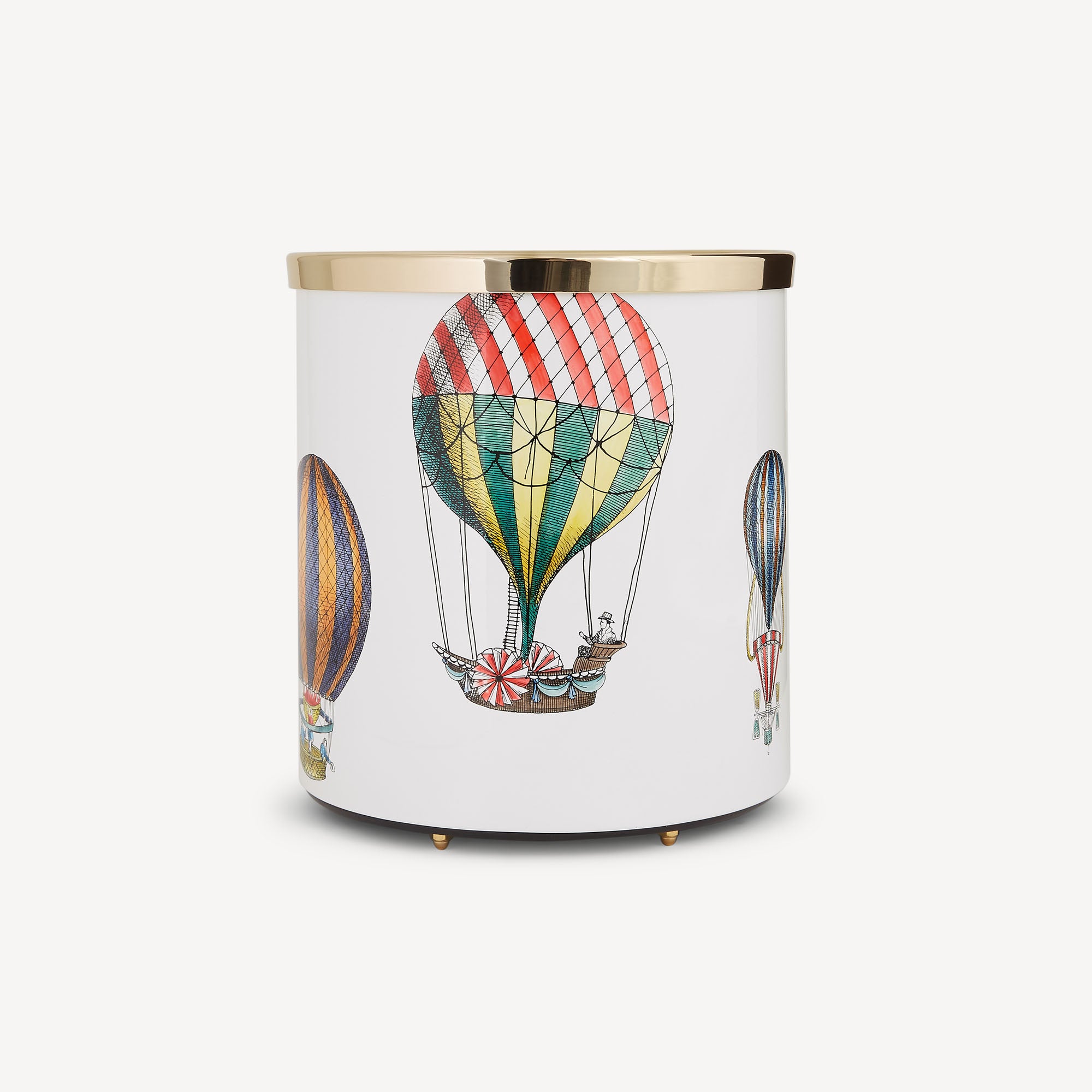 atelier-fornasetti-palloni-papierkorb-metall-handbemalt image 1