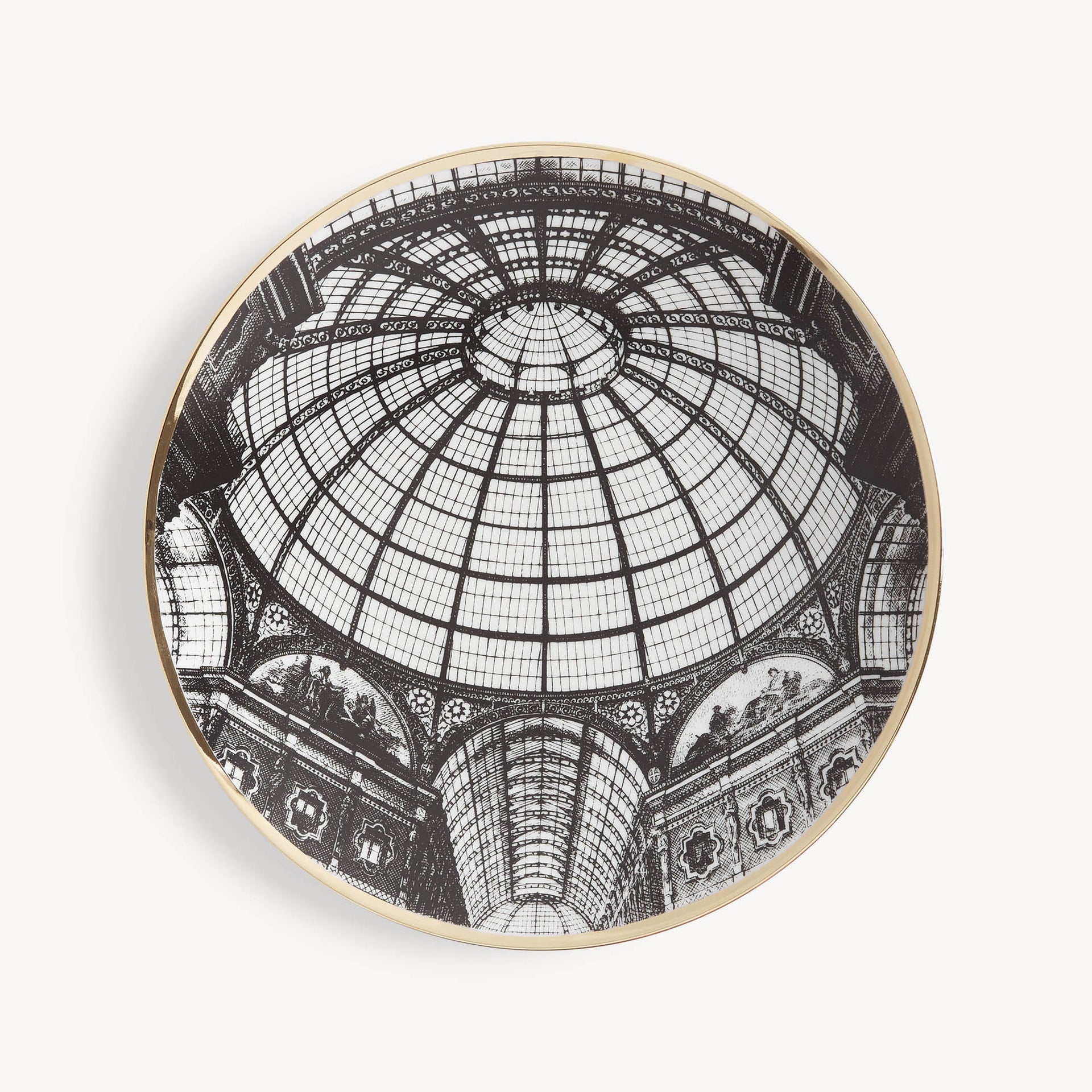 fornasetti-cupola-galleria-di-milano-teller-gold-kuppel image 1