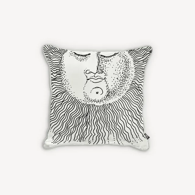 atelier-fornasetti-solingo-kissen-seide-sonnenmotiv image 1