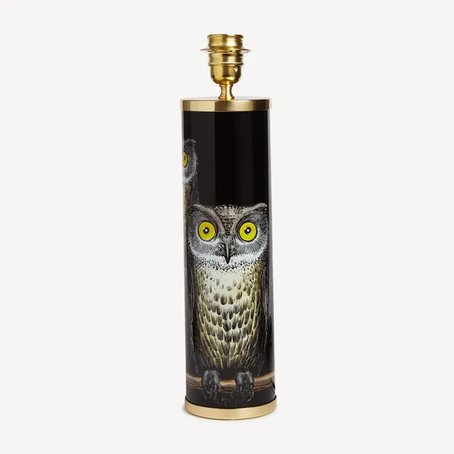 atelier-fornasetti-furniture-lampenfu-civette-metall-eulen image 1