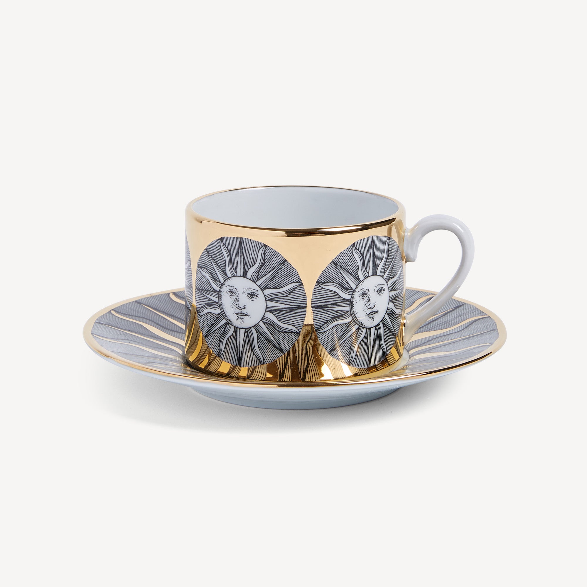 fornasetti-sole-teetasse-porzellan-mit-gold-sonne image 2
