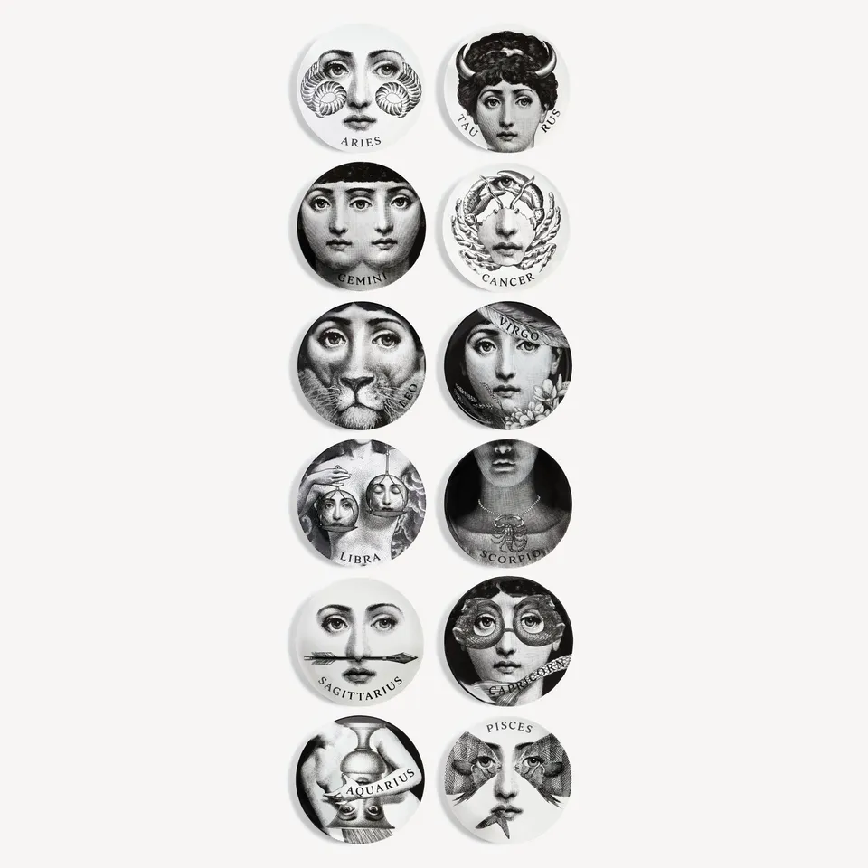 atelier-fornasetti-tema-e-variazioni-zodiaco-wandteller-12er-set image 1