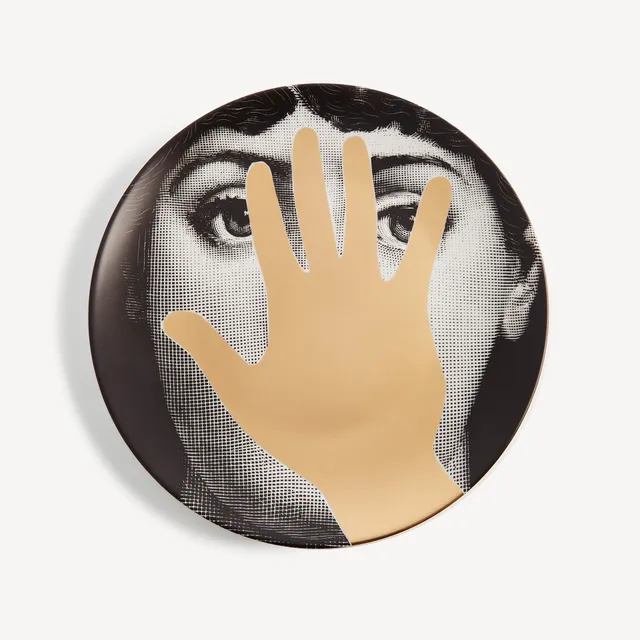 fornasetti-tema-e-variazioni-wandteller-n-16-porzellan-gold image 1