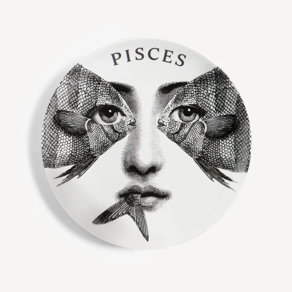fornasetti-zodiaco-fische-wandteller-n-359-pisces-porzellan image 1